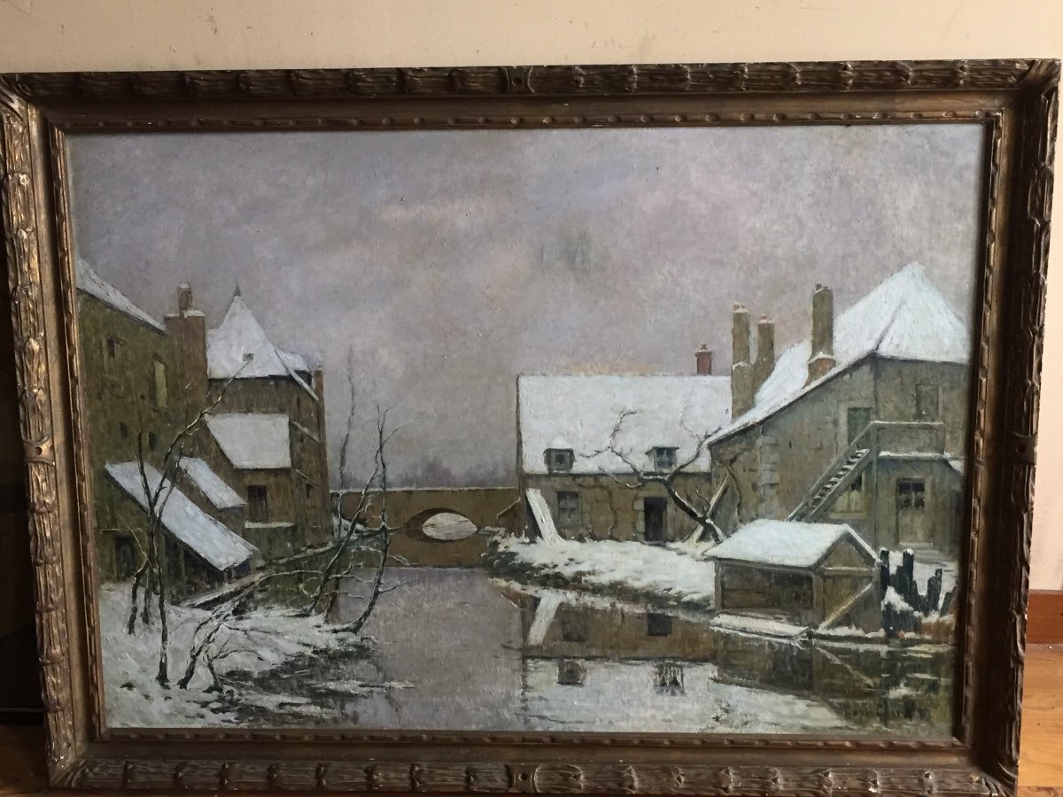 Snow Painting By Louis Charve-photo-7