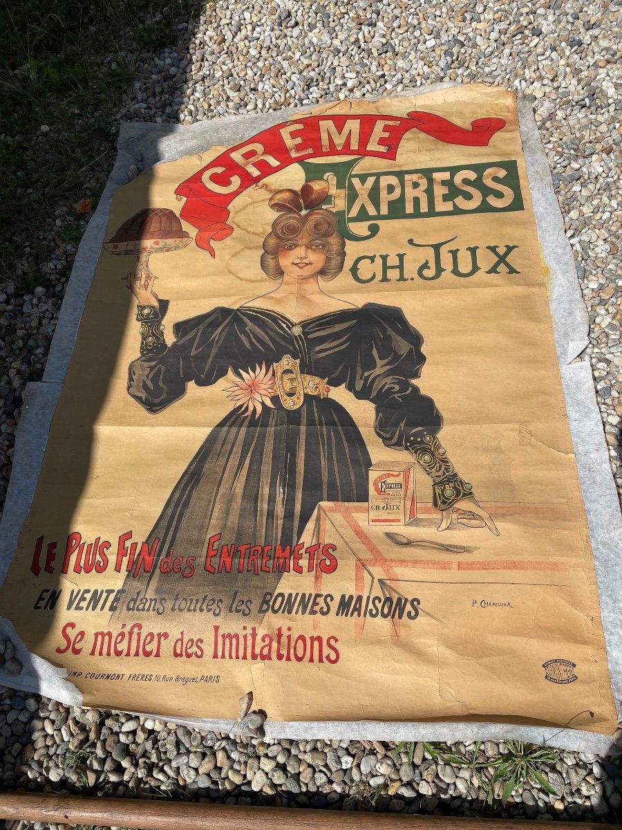 Affiche De Chapellier Crème Express Ch.jux