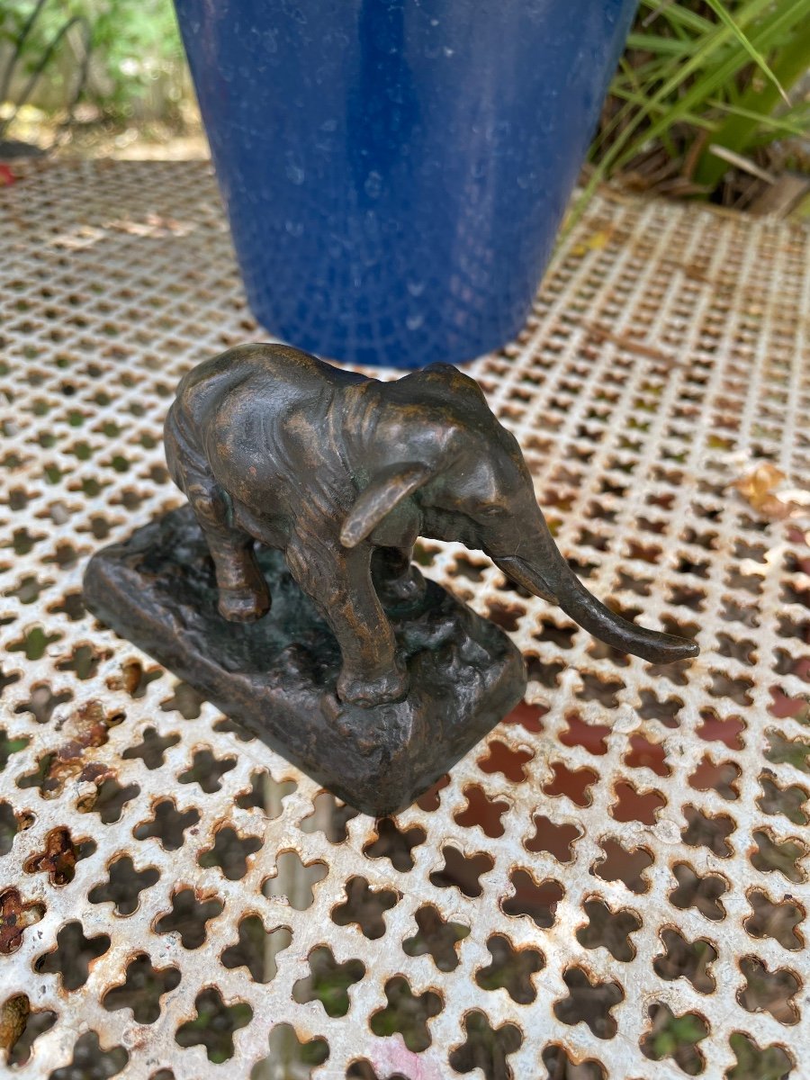 Elephant D’afrique Bronze -photo-3