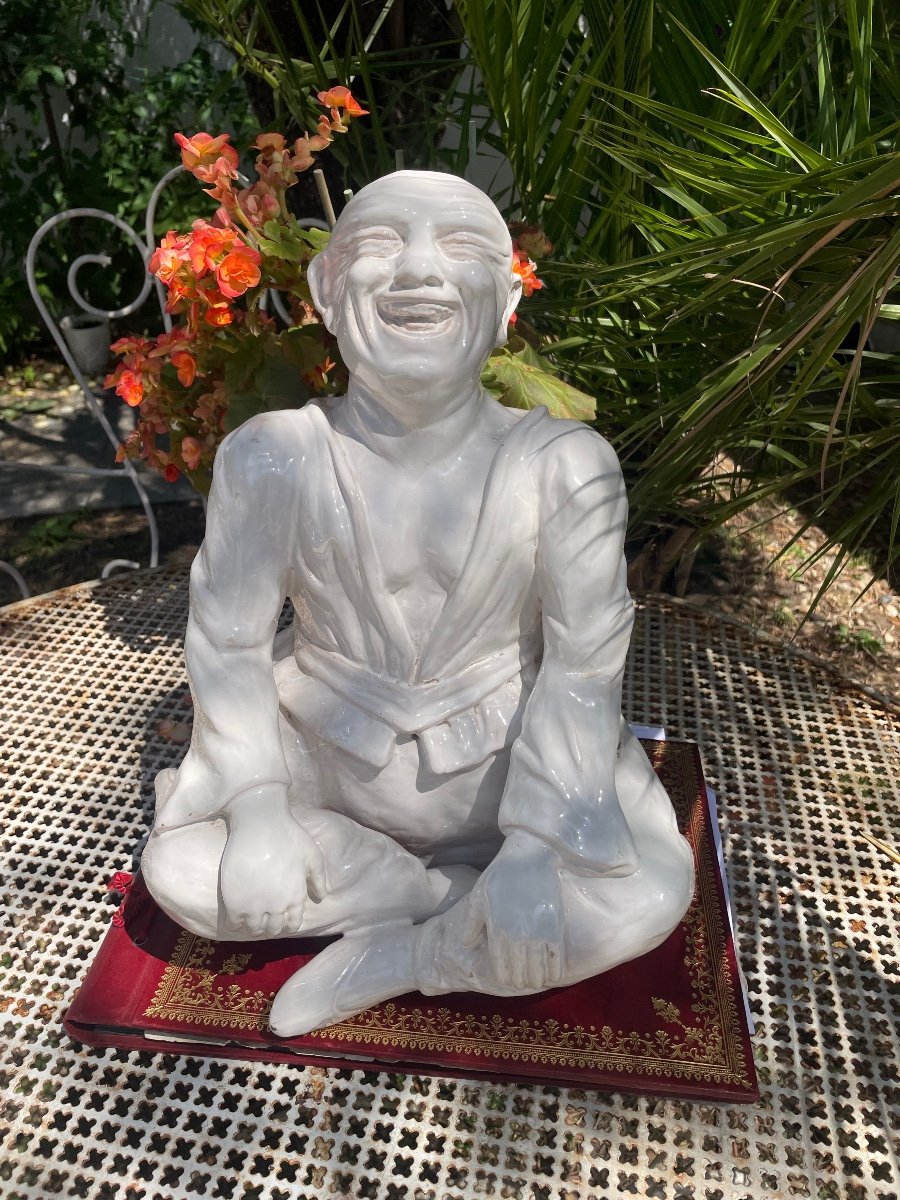 Laughing Chinese Glazed Ceramic Twentieth