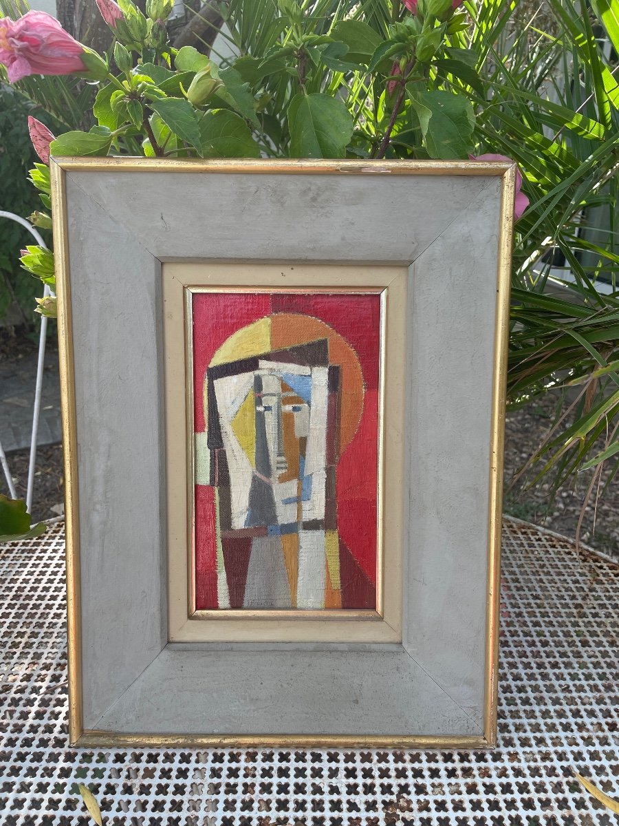 Cubist Oil By Jacques Fauché-photo-6