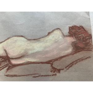 Naked By Pierre Ribera. Pastel