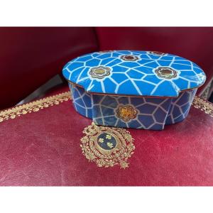 Boîte à Bijoux Porcelaine Art Deco 