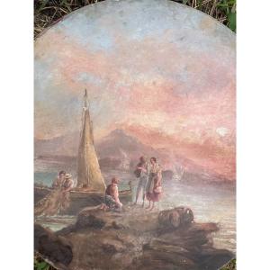 Large Dish With Painting