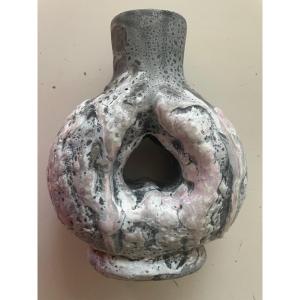 Pied de lampe Ceramique De Giraud A Vallauris 