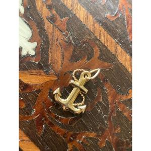 Pendentif Or Ancre De Bateau 