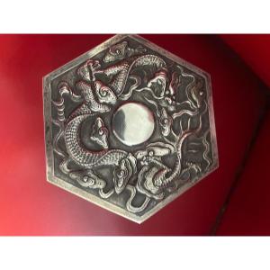 Asian Silver Jewelry Box 