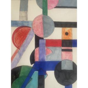 Gouache cubiste  de Franciska Clausen 