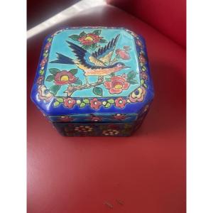 Longwy Earthenware Box