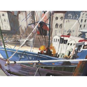 Le port et ses bateaux de pêche 