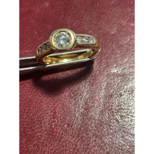 Gold And Diamond Ring 