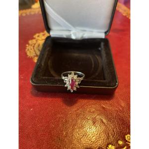 Gold And Diamond Ring 