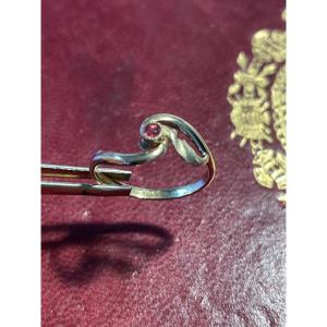 Bague or et rubis 