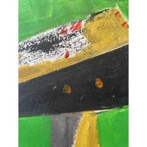 Huile et collages de Huberti Antonio 