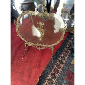 Pare feu XIX eme bronze doré 