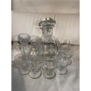 Service à liqueur cristal baccarat harcourt 