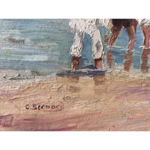 Enfants à la baignade de C .Bernard 