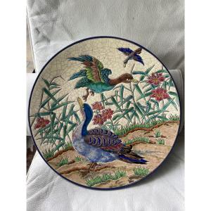 Large Platter Longwy R.rizzi 