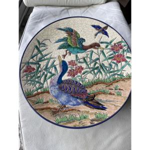 Large Platter Longwy R.rizzi 