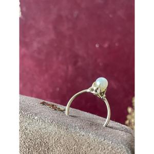 Gold And Pearl Ring 
