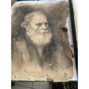 Dessin personnage barbu 