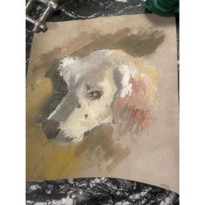 Dog Head Painting 