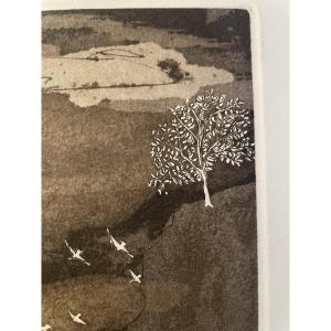 Lithographie de Teizo Ogaki 