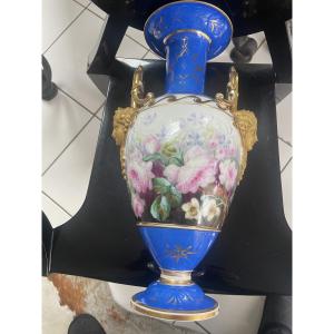 Grand vase porcelaine de Paris 