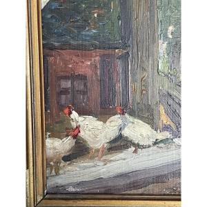 Les poules et la ferme de carissan