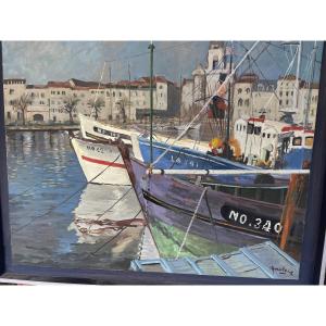 Port Of St Jean De Luz And Its Boats