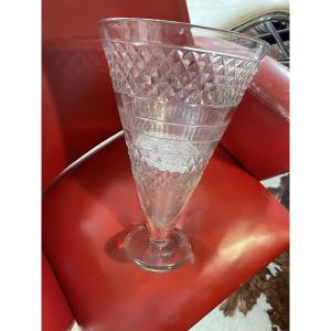 Large Cut Crystal Flower Vase