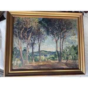 Paysage de campagne de Paul Charavel 