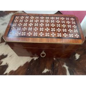 Boîte à bijoux marqueterie XIXeme 