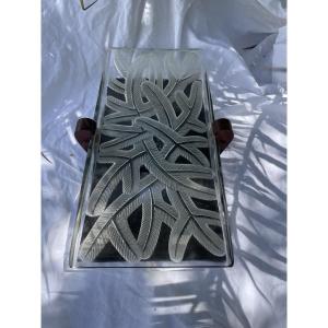 Glass And Wood Serving Tray By Verlys