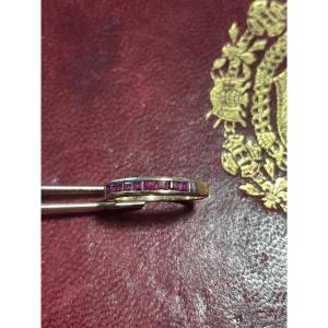 Gold And Ruby Half-wedding Band