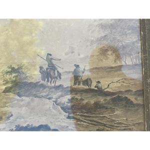 Drawing Of Farmers And Herds