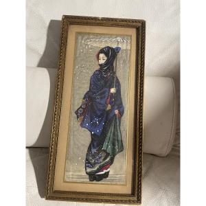 Silk Painting By Willem Dooyewaard