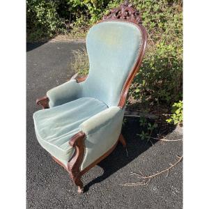 Fauteuil acajou XIX eme