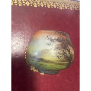 Small Glass Paste Vase By Peynaud
