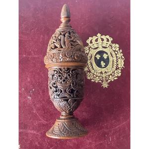 Carved Corozo Nut, 19th Century