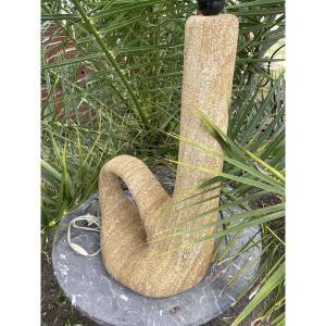 Sculpted Stone Lamp