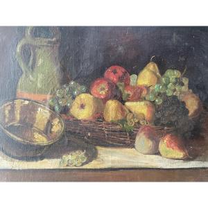 Still Life With Pears And Grapes