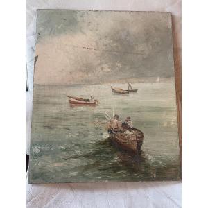 Neapolitan Boats And Fishermen