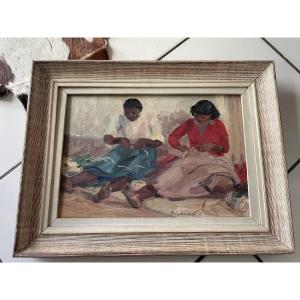 Malagasy Women Who Mend Fishing Nets
