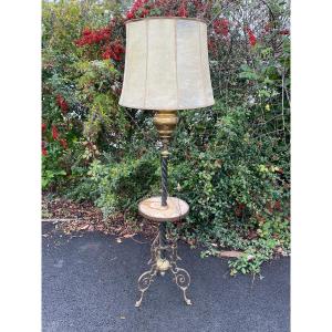 Gilt Bronze And Onyx Smoking Pedestal