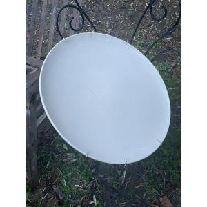 Grand Plat En Faience Blanche 