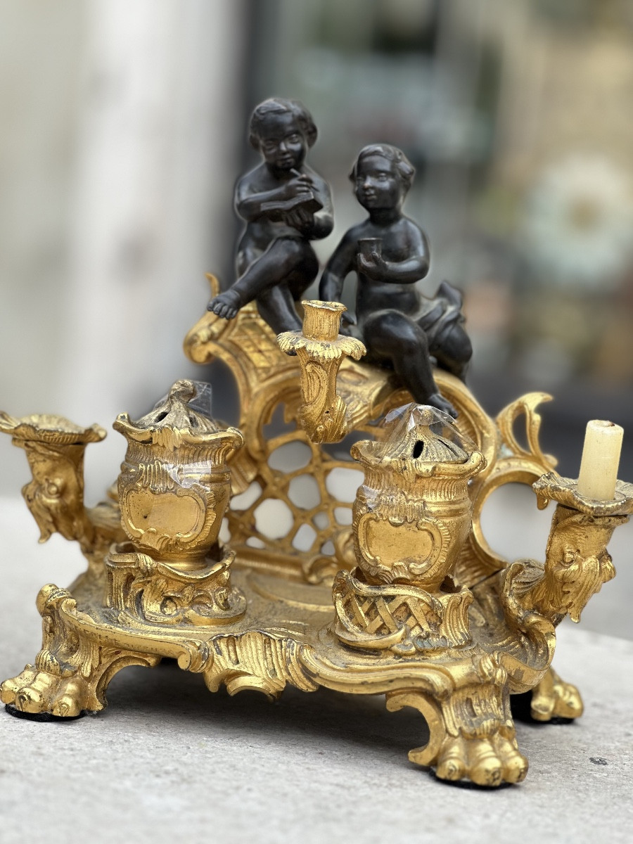 Encrier en bronze-photo-2