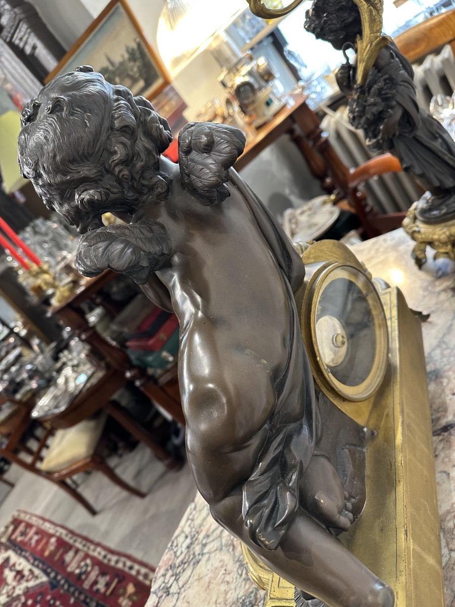 Importante garniture de cheminée -photo-2