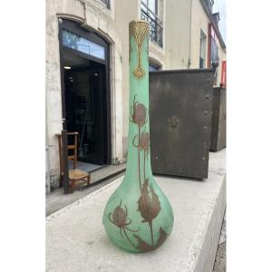 Grand vase Montjoye « Les chardons »