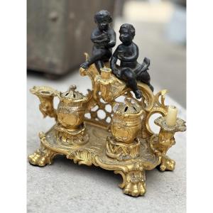 Encrier en bronze